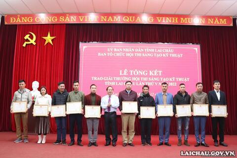 21 giải pháp đạt giải Hội thi Sáng tạo kỹ thuật tỉnh Lai Châu lần thứ V năm 2022