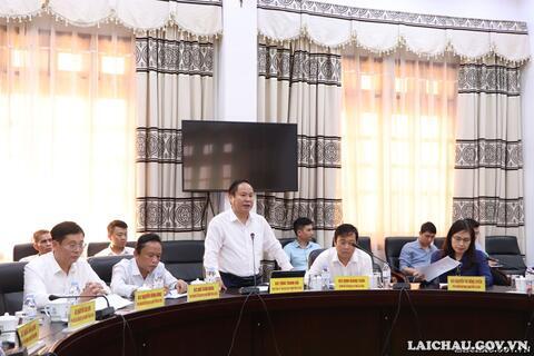 UBND tỉnh Lai Châu làm việc với Đoàn chuyên gia Hàn Quốc và cán bộ Liên hiệp các Hội Khoa học và Kỹ thuật Việt Nam