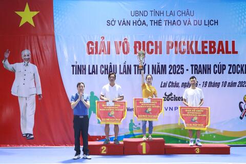 Bế mạc Giải Vô địch Pickleball tỉnh Lai Châu lần thứ I năm 2025 - Tranh cúp ZOCKER