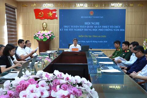 Hội nghị trực tuyến toàn quốc quán triệt tổ chức kỳ thi tốt nghiệp THPT năm 2026