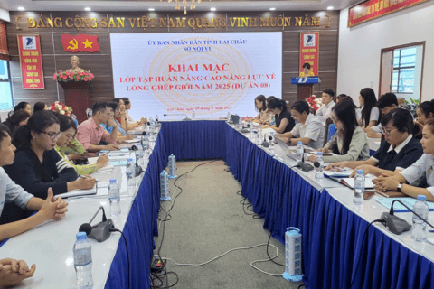 Lai Châu: Khai mạc Lớp tập huấn nâng cao năng lực về lồng ghép giới năm 2025 (Dự án 08)