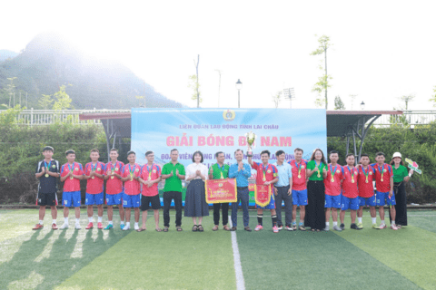 Bế mạc Giải bóng đá nam đoàn viên, công nhân, viên chức, lao động tỉnh Lai Châu năm 2026
