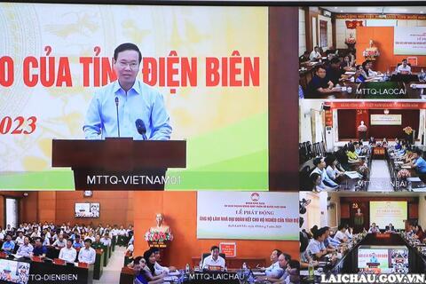 Lễ phát động ủng hộ làm nhà Đại đoàn kết cho hộ nghèo của tỉnh Điện Biên