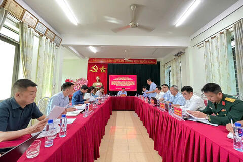 Đoàn giám sát số 05 của Ban Thường vụ Tỉnh ủy giám sát công tác bầu cử và làm việc với Ban Thường vụ các xã Nậm Cuổi, Nậm Mạ, Nậm Tăm, Pu Sam Cáp