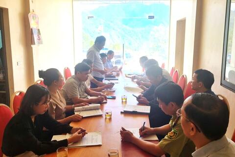 Phó Chủ tịch Thường trực UBND tỉnh Tống Thanh Hải kiểm tra tình hình triển khai Dự án Quần thể khu du lịch nghỉ dưỡng Vườn địa đàng Sơn Bình, huyện Tam Đường