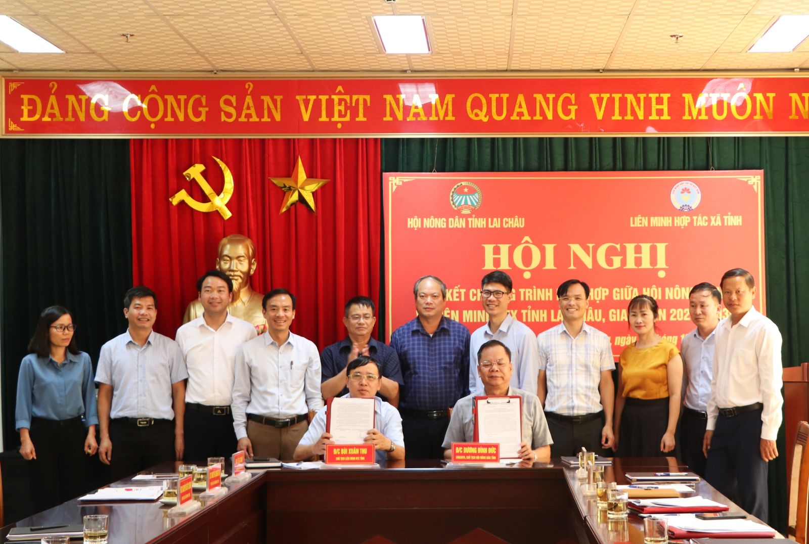 Ký kết Chương trình phối hợp giữa Hội Nông dân tỉnh Lai Châu và Liên minh Hợp tác xã giai đoạn 2024 - 2030