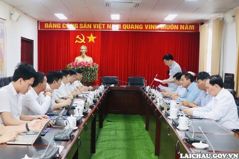 UBND tỉnh Lai Châu làm việc với Tổng Công ty Điện lực Miền Bắc