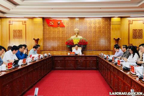 Thường trực Tỉnh uỷ làm việc với Trường Cao đẳng Lai Châu