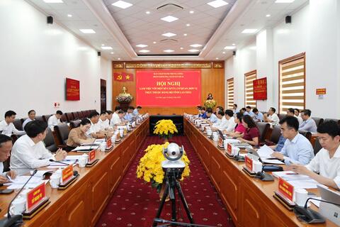 Đoàn Kiểm tra, giám sát số 16 của Bộ Chính trị làm việc với tỉnh Lai Châu