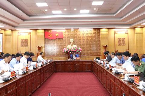 Duyệt văn kiện Đại hội Đảng bộ Công an tỉnh nhiệm kỳ 2025 - 2030