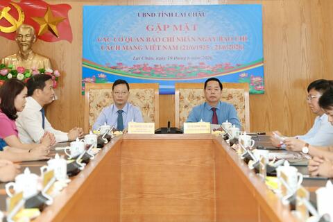 Lai Châu: Gặp mặt các cơ quan báo chí nhân kỷ niệm 101 năm Ngày Báo chí cách mạng Việt Nam