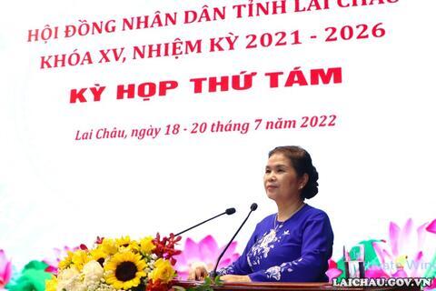 Khai mạc Kỳ họp thứ tám, HĐND tỉnh Lai Châu khóa XV, nhiệm kỳ 2021 - 2026