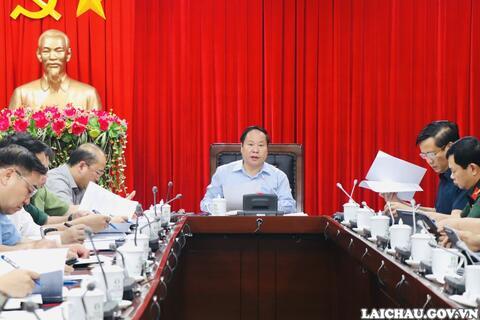 Họp bàn công tác chuẩn bị tổ chức kỷ niệm 20 năm chia tách, thành lập tỉnh Lai Châu