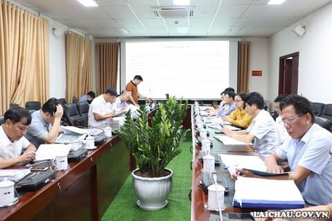 Họp Hội đồng Thẩm định báo cáo đánh giá tác động môi trường của dự án Hệ thống thoát nước thải sinh hoạt thành phố Lai Châu