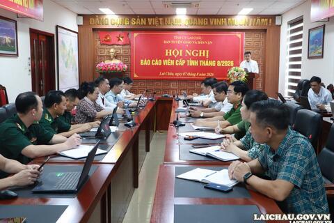 Hội nghị Báo cáo viên cấp tỉnh tháng 8/2026