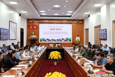 Lai Châu: Họp báo cung cấp thông tin định kỳ cho báo chí quý III năm 2026