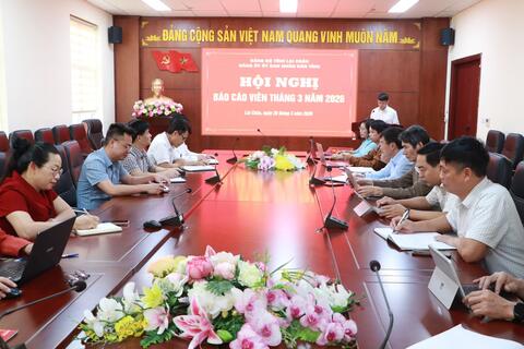 Đảng ủy UBND tỉnh: Hội nghị Báo cáo viên tháng 3 năm 2026