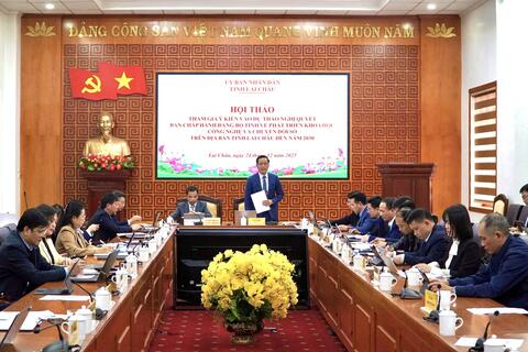 Lai Châu: Hội thảo tham gia ý kiến vào dự thảo Nghị quyết, Đề án của Ban Chấp hành Đảng bộ tỉnh về phát triển khoa học công nghệ và chuyển đổi số trên địa bàn tỉnh Lai Châu đến năm 2030
