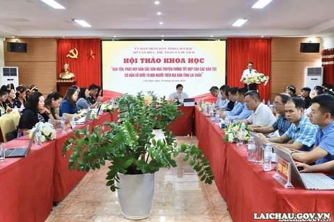 Hội thảo khoa học “Bảo tồn, phát huy bản sắc văn hóa truyền thống tốt đẹp của các dân tộc có dân số dưới 10.000 người trên địa bàn tỉnh Lai Châu”