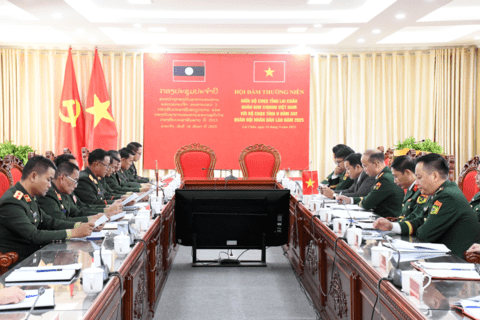Hội đàm thường niên giữa Bộ Chỉ huy Quân sự tỉnh Lai Châu với Bộ Chỉ huy Quân sự tỉnh U Đôm Xay (Lào) năm 2025