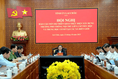 Báo cáo tiến độ triển khai thực hiện xây dựng Trường phổ thông nội trú liên cấp tiểu học và THCS tại các xã biên giới