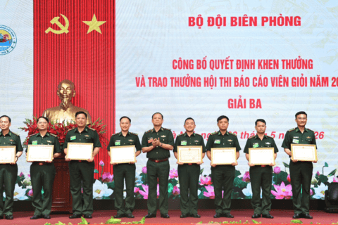 Bộ đội Biên phòng Lai Châu giành giải ba tại Hội thi Báo cáo viên giỏi cấp Bộ Tư lệnh Bộ đội Biên phòng năm 2026