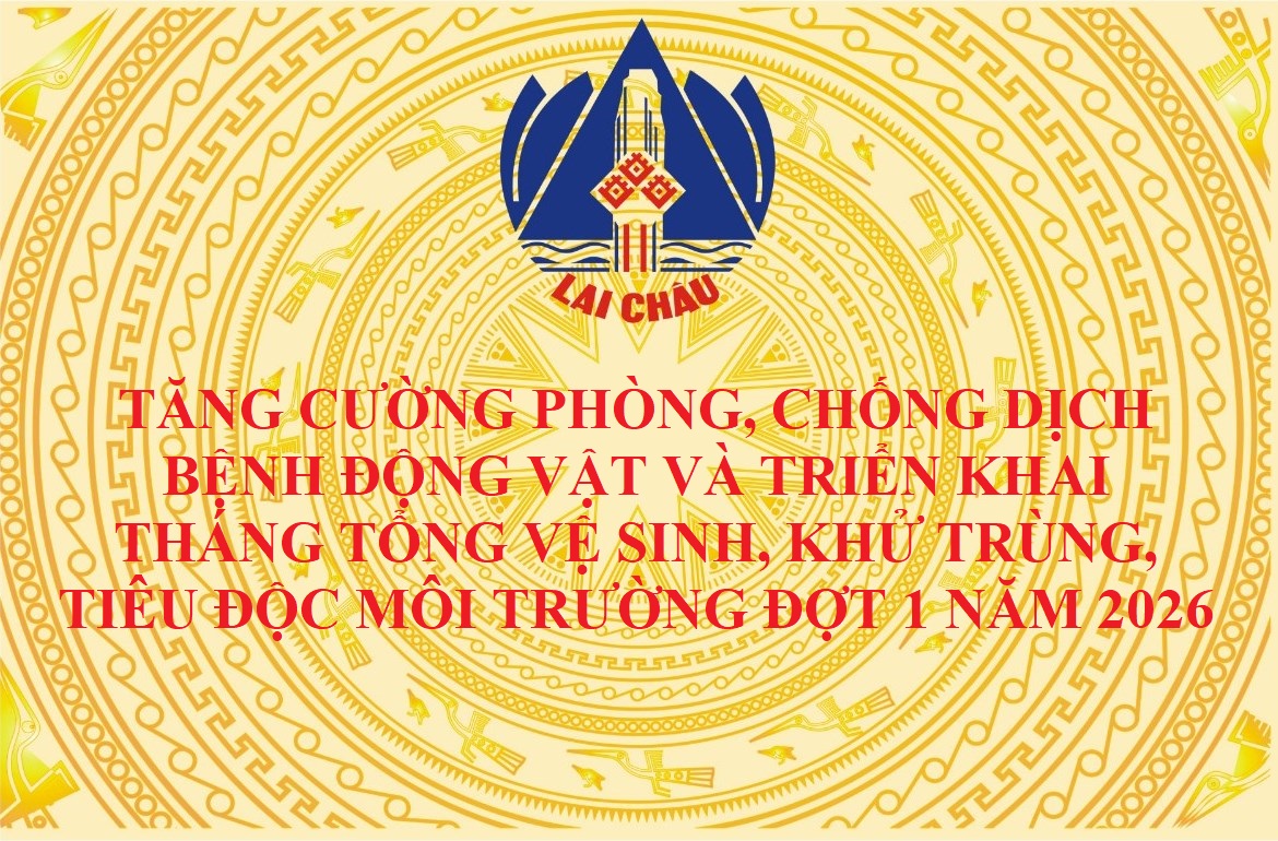 Tăng cường phòng, chống dịch bệnh động vật và triển khai Tháng tổng vệ sinh, khử trùng, tiêu độc môi trường đợt 1 năm 2026
