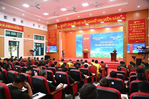 Ban Chỉ huy Bộ đội Biên phòng Lai Châu tập huấn ứng dụng trí tuệ nhân tạo trong thực hiện nhiệm vụ