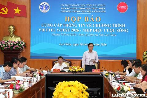 Lai Châu: Thông tin chính thức các hoạt động Chương trình Viettel Y-Fest 2026 - Nhịp điệu cuộc sống