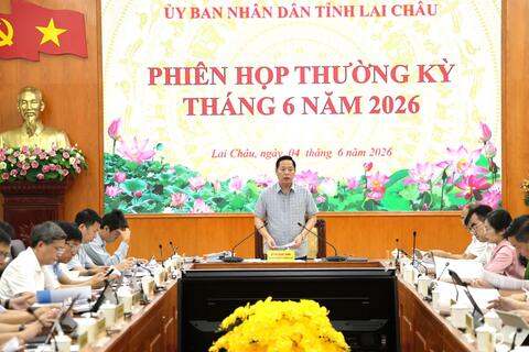 Phiên họp UBND tỉnh thường kỳ tháng 6 năm 2026