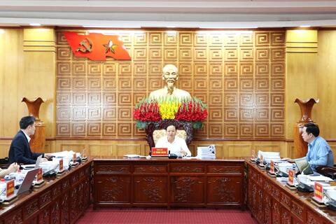 Ban Thường vụ Tỉnh ủy cho ý kiến vào nhiều nội dung quan trọng về phát triển kinh tế - xã hội