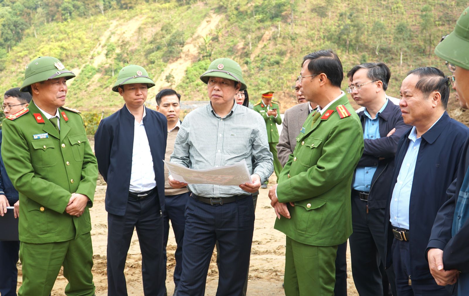 Đoàn công tác UBND tỉnh kiểm tra tình hình thực hiện các Dự án