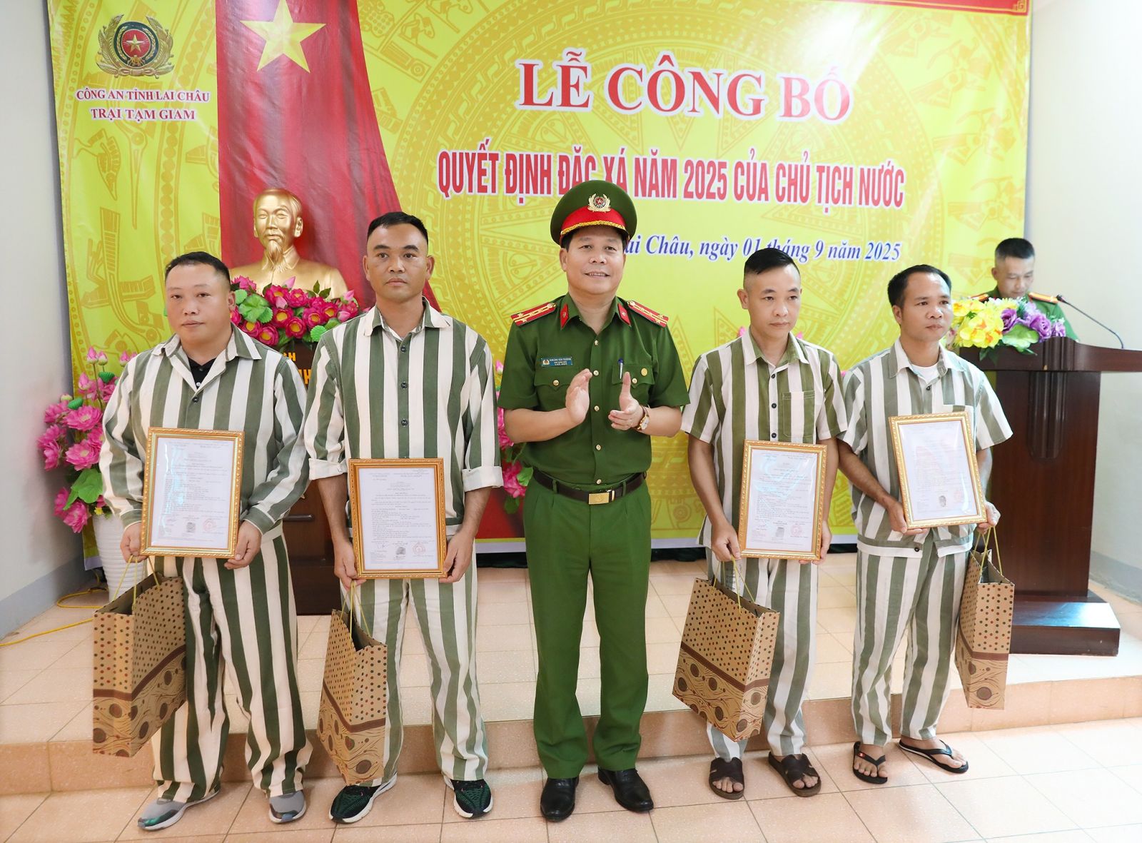 Lai Châu: 8 phạm nhân được đặc xá năm 2025 (đợt 2) dịp 2/9