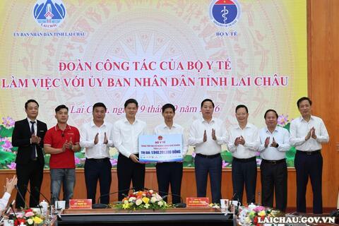 Đoàn công tác của Bộ Y tế làm việc với UBND tỉnh Lai Châu