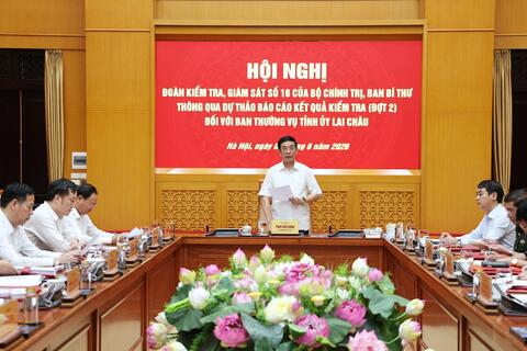 Tỉnh Lai Châu cần tiếp tục đẩy mạnh, nâng cao nhịp độ, hiệu quả công việc của hệ thống chính trị của tỉnh gắn với các mục tiêu dài hạn