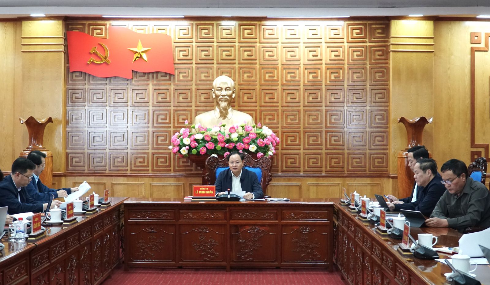 Bí thư Tỉnh ủy Lê Minh Ngân chủ trì cuộc họp Ban Thường vụ Tỉnh ủy: Đối với giải ngân vốn đầu tư công phải kịp thời, trọng tâm, trọng điểm, có tính khả thi