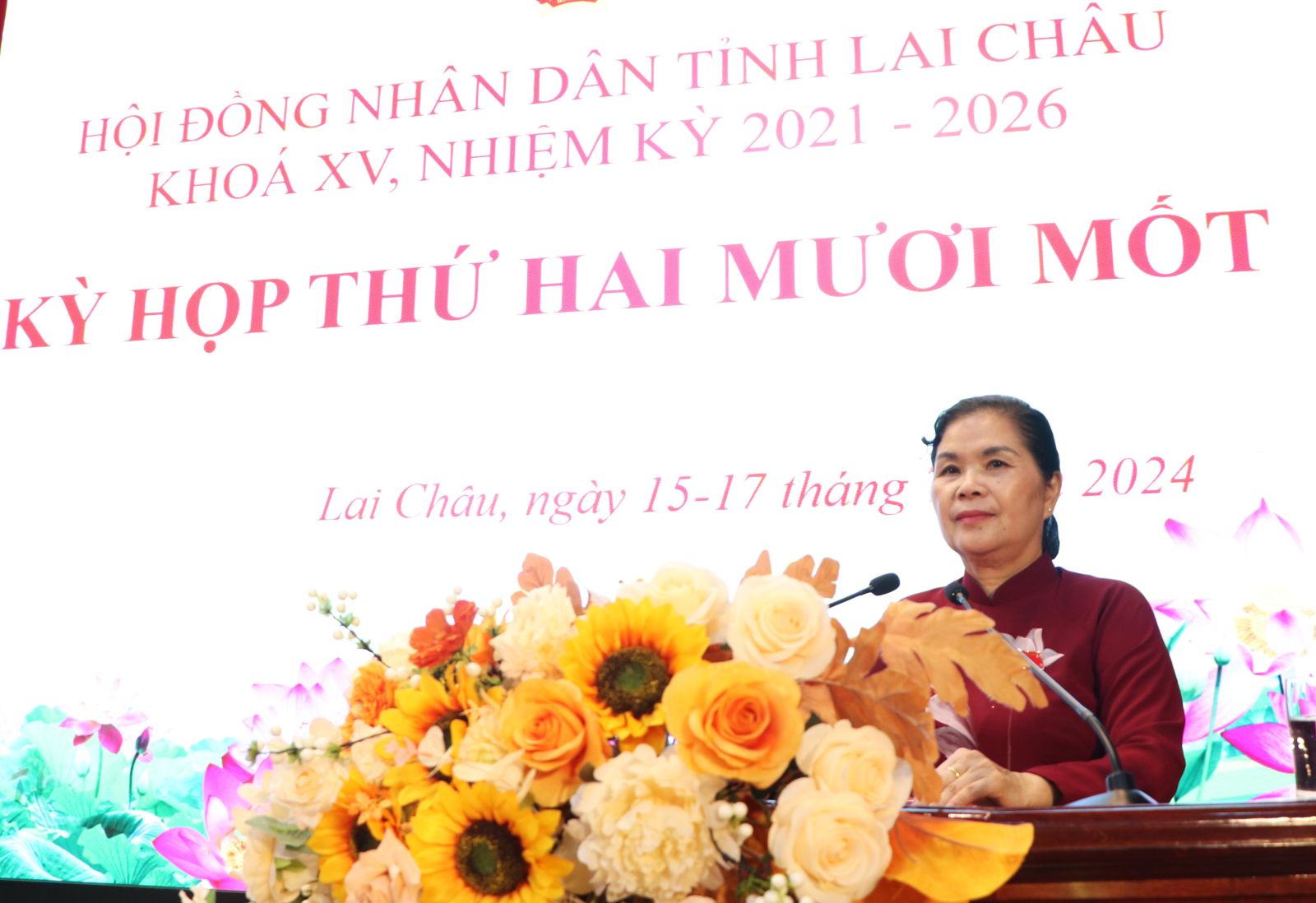 Khai mạc Kỳ họp thứ hai mươi mốt HĐND tỉnh Lai Châu khóa XV nhiệm kỳ 2021 - 2026