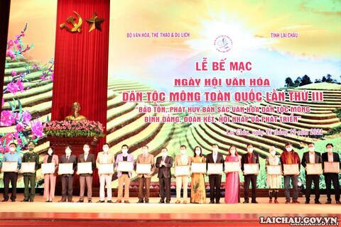 Bế mạc Ngày hội Văn hóa dân tộc Mông toàn quốc lần thứ III tại Lai Châu, năm 2021