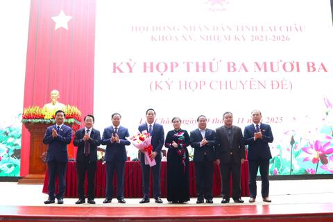 Đồng chí Hà Quang Trung được tín nhiệm bầu giữ chức Chủ tịch UBND tỉnh Lai Châu