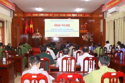 Giao ban công tác phối hợp liên ngành tố tụng 6 tháng đầu năm 2025