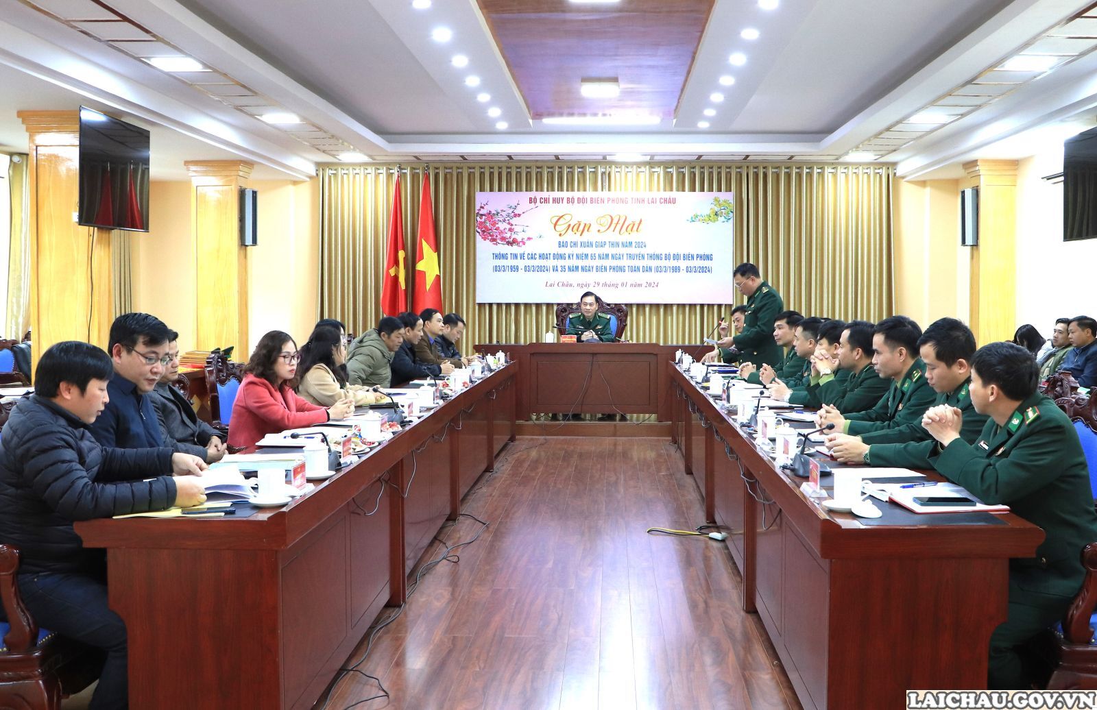 Bộ Chỉ huy Bộ đội Biên phòng tỉnh Lai Châu: Gặp mặt báo chí Xuân Giáp Thìn năm 2024