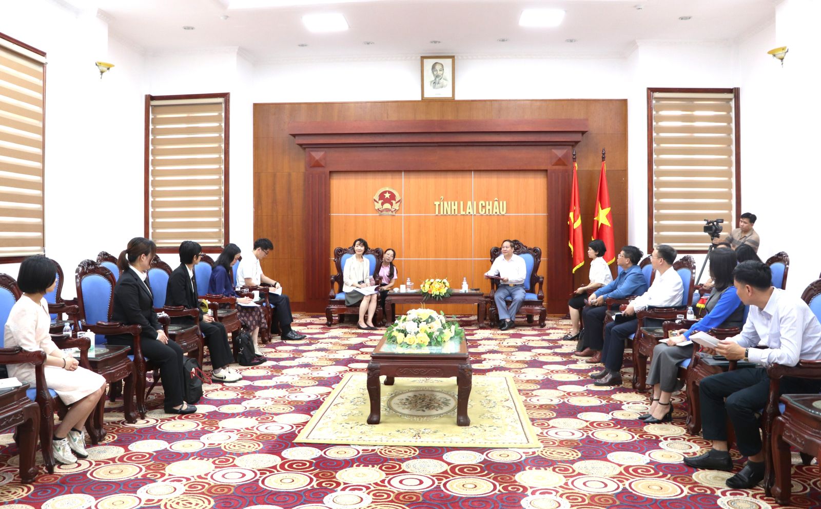 Phó Chủ tịch Thường trực UBND tỉnh Tống Thanh Hải làm việc với Đoàn công tác cơ quan hợp tác quốc tế Nhật Bản tại Việt Nam
