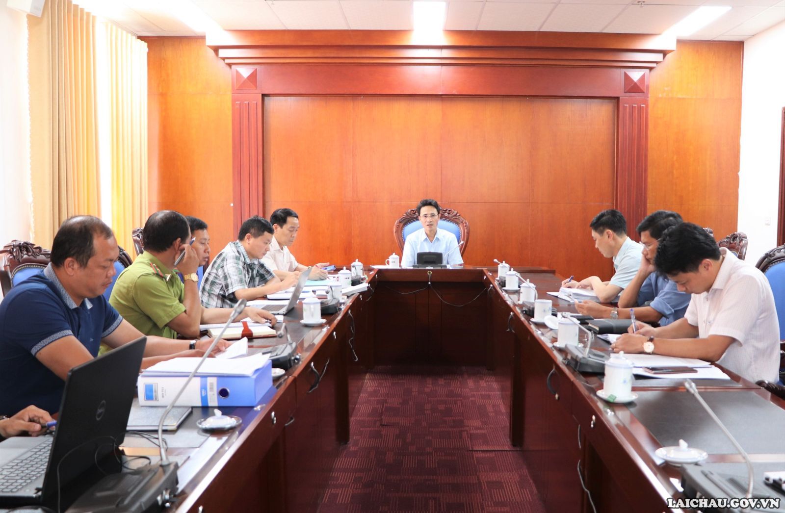 Phó Chủ tịch UBND tỉnh Hà Trọng Hải làm việc với các đơn vị về phương án sử dụng đất của Ban quản lý rừng phòng hộ huyện Tân Uyên