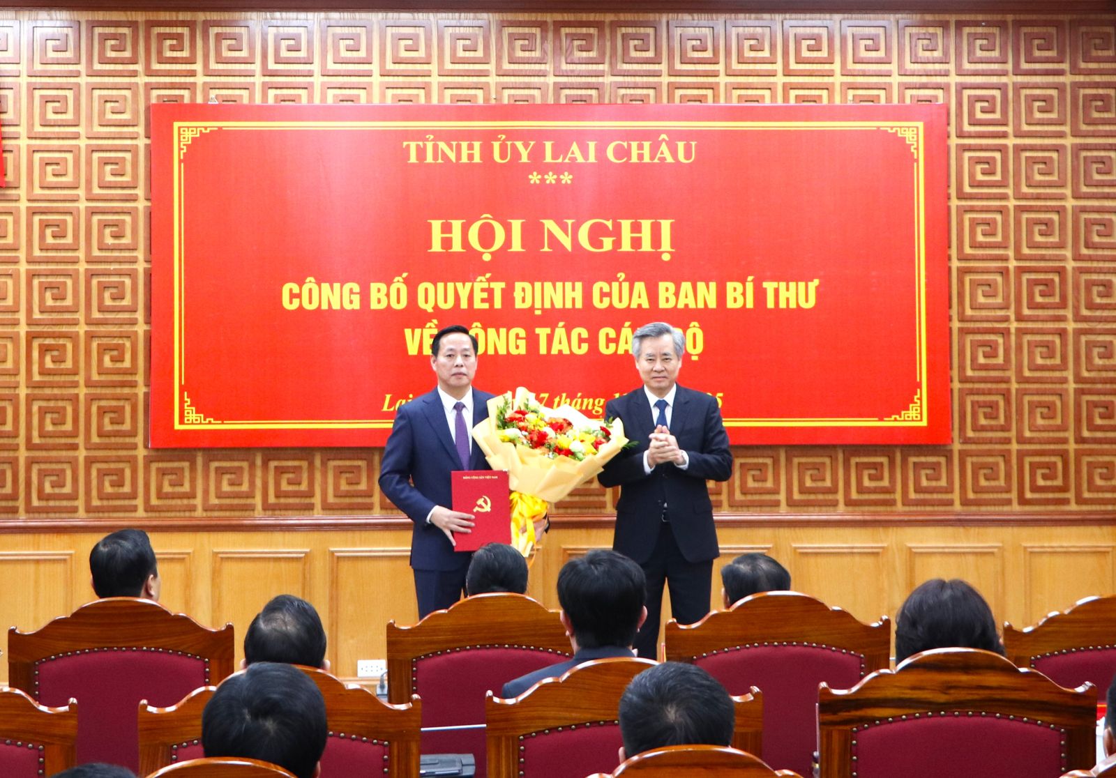 Ban Bí thư điều động, chỉ định đồng chí Hà Quang Trung giữ chức Phó Bí thư Tỉnh ủy Lai Châu