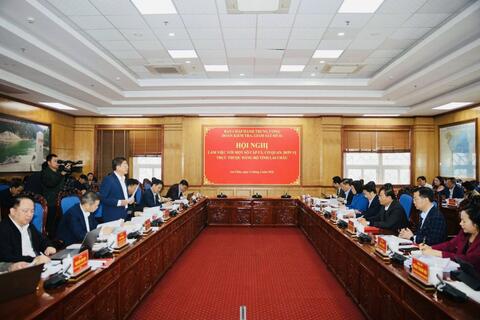 Đoàn Kiểm tra, giám sát số 16 của Bộ Chính trị làm việc tại Lai Châu