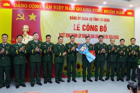 Công bố Quyết định thành lập Đảng bộ Ban Chỉ huy Bộ đội Biên phòng