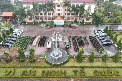 Công an tỉnh: Lễ ra quân cao điểm tấn công trấn áp tội phạm bảo đảm an ninh trật tự