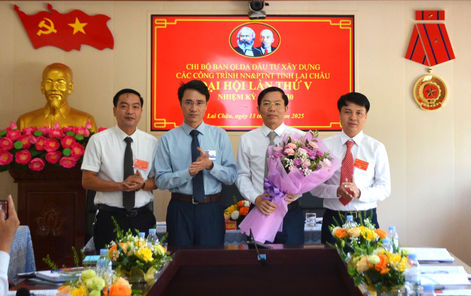 Đại hội Chi bộ Ban Quản lý Dự án đầu tư xây dựng các công trình Nông nghiệp và Phát triển nông thôn tỉnh Lai Châu lần thứ V, nhiệm kỳ 2025 - 2030
