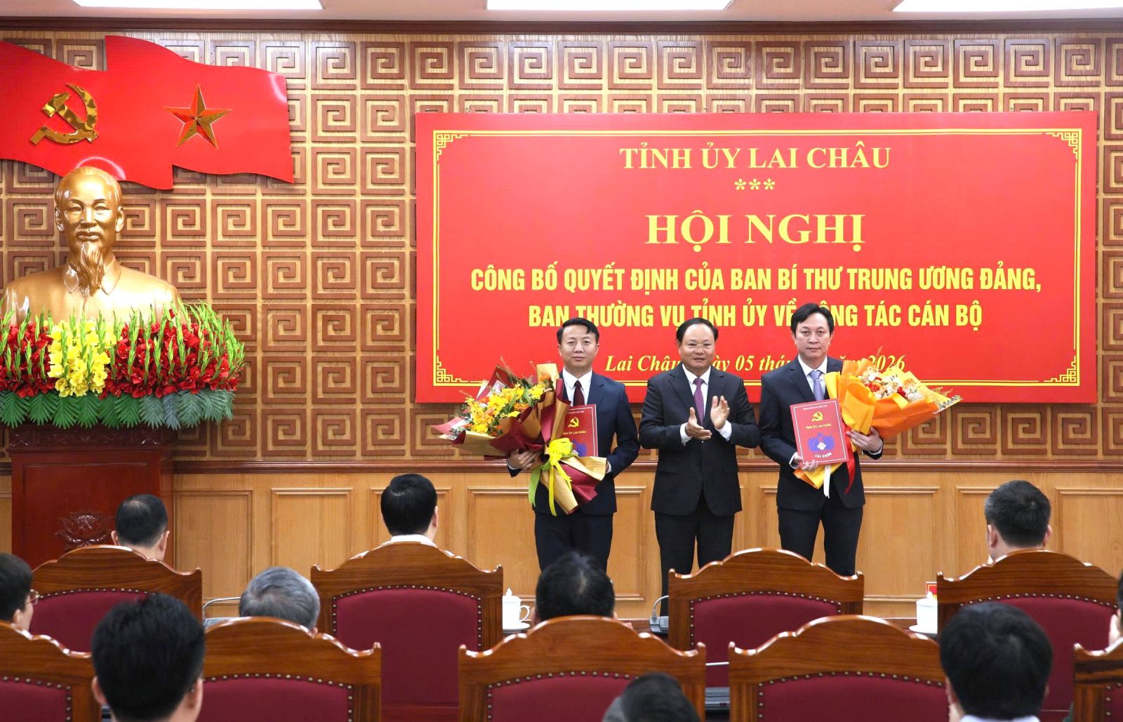 Lai Châu: Công bố các Quyết định của Ban Bí thư, Ban Thường vụ Tỉnh ủy về công tác cán bộ