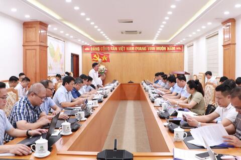 Đoàn công tác Văn phòng Ban Chỉ đạo Nhà nước các chương trình, công trình, dự án quan trọng quốc gia, trọng điểm ngành năng lượng làm việc với tỉnh Lai Châu